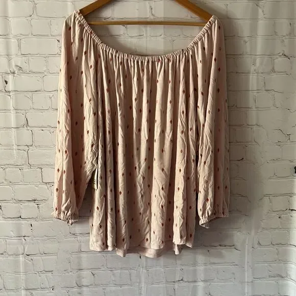 Pink Smocked Sleeve Top​ Puffey sleeves - Picture 8 of 10